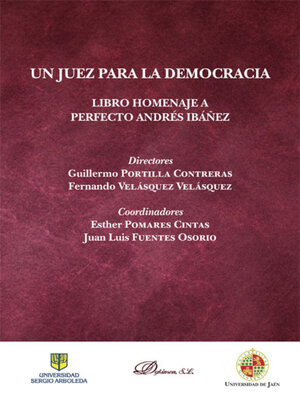 cover image of Un juez para la democracia. Libro homenaje a Perfecto Andrés Ibáñez